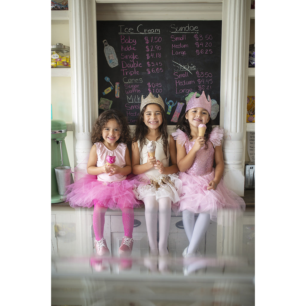 Great Pretenders udklædningstøj, Pink Twirl kjole - Str. 4-6 år
