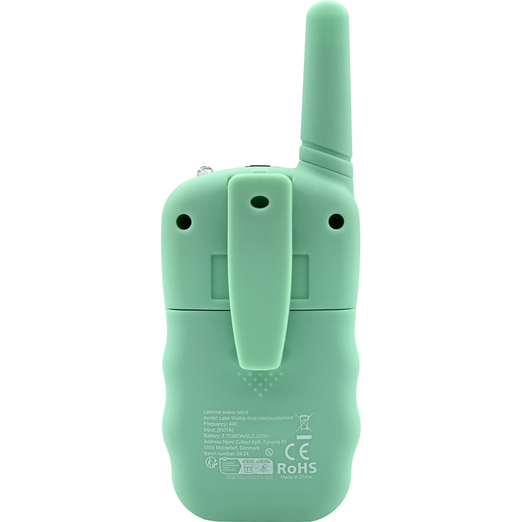 Lalarma walkie talkie til børn, mint