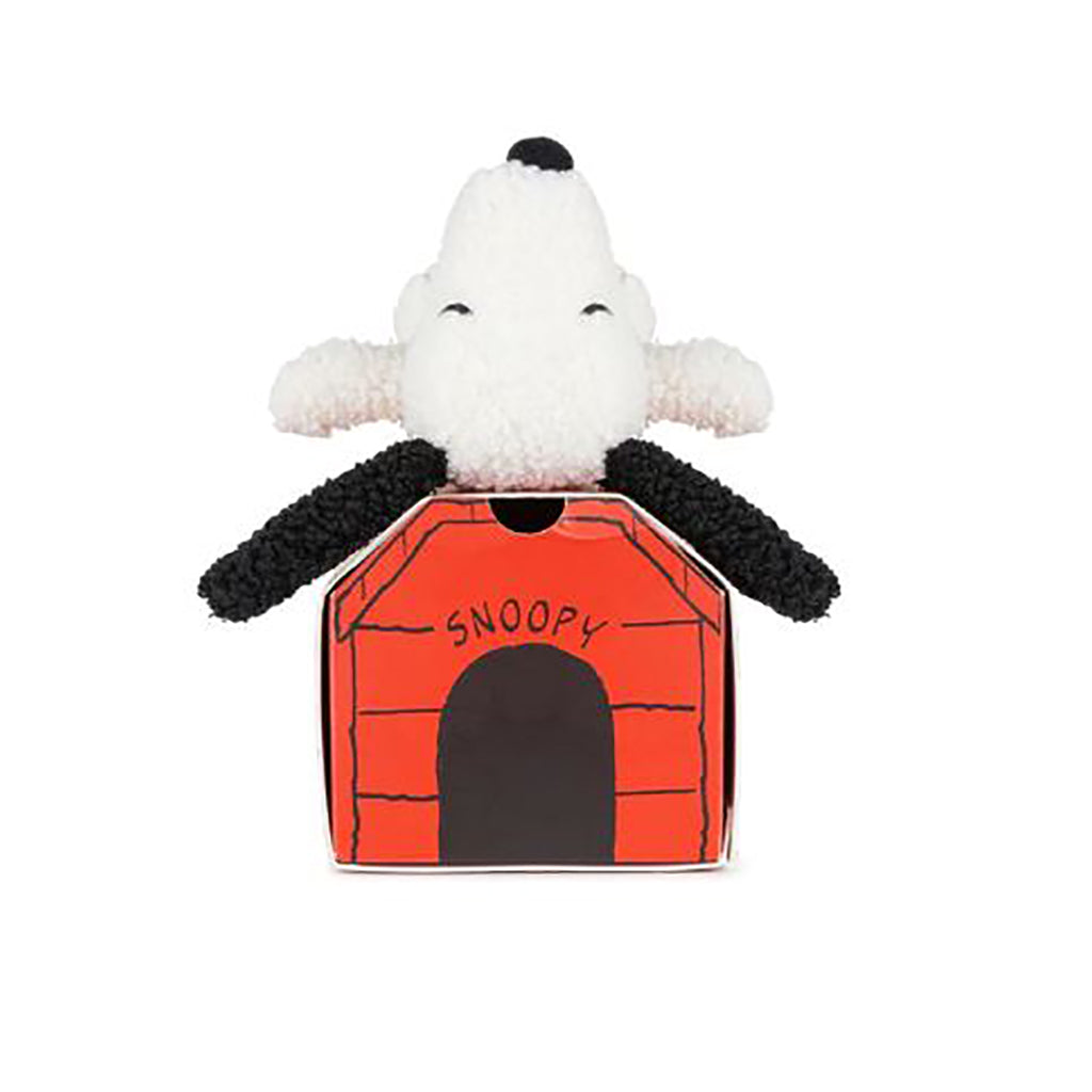 Snoopy bamse, ECO tiny Teddy cream, 17 cm - Nuser bamse i gaveæske