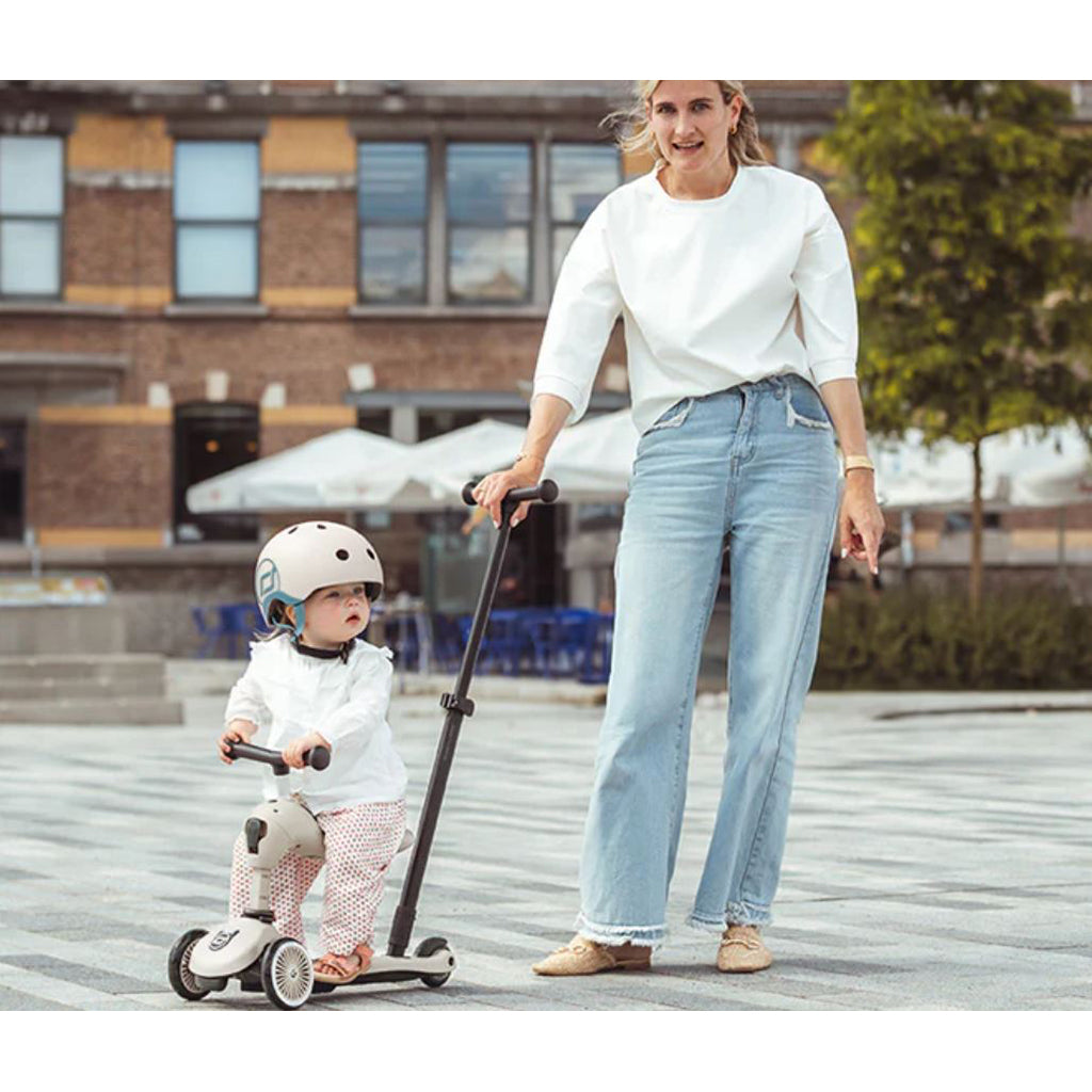 Scoot and Ride, Highway Kick 1, Push & Go scooter m skubbestang - Steel