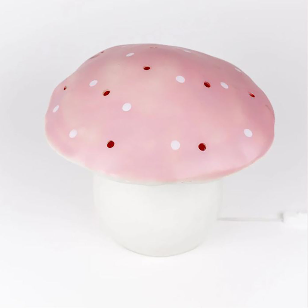 Svampelampe, stor paddehat - Vintage pink