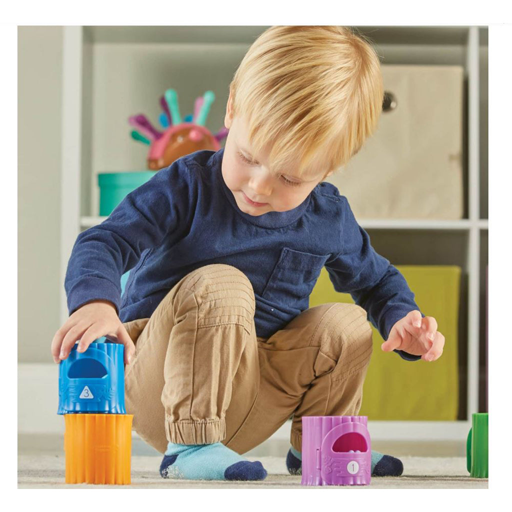 Lær om tal og farver - Aktivitetssæt m. junglens dyr