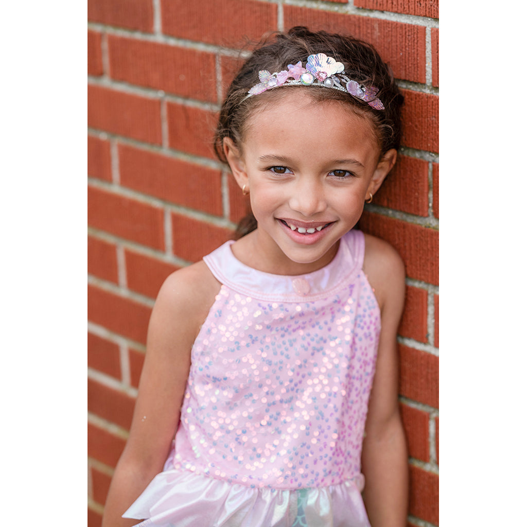 Great Pretenders udklædningstøj, Havfruekjole, Misty pink - Str. 3-8 år