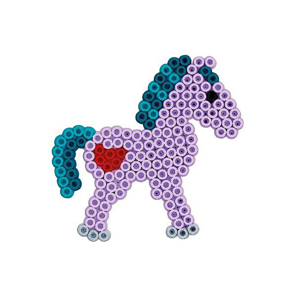 Hama Midi gruppepakning, 4 perleplader + 3000 perler - prinsesse og hest