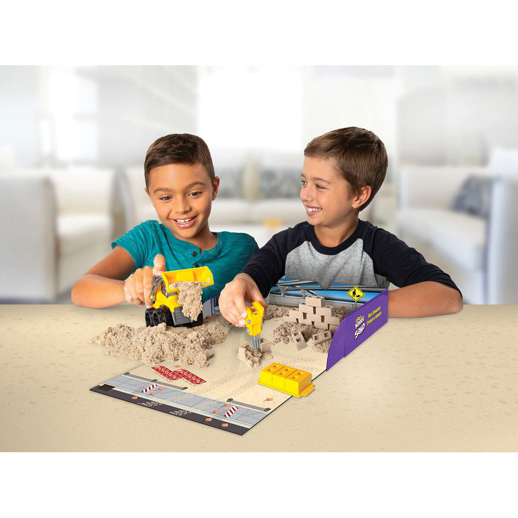 Kinetic Sand Dig & Demolish set, Lav din egen byggeplads