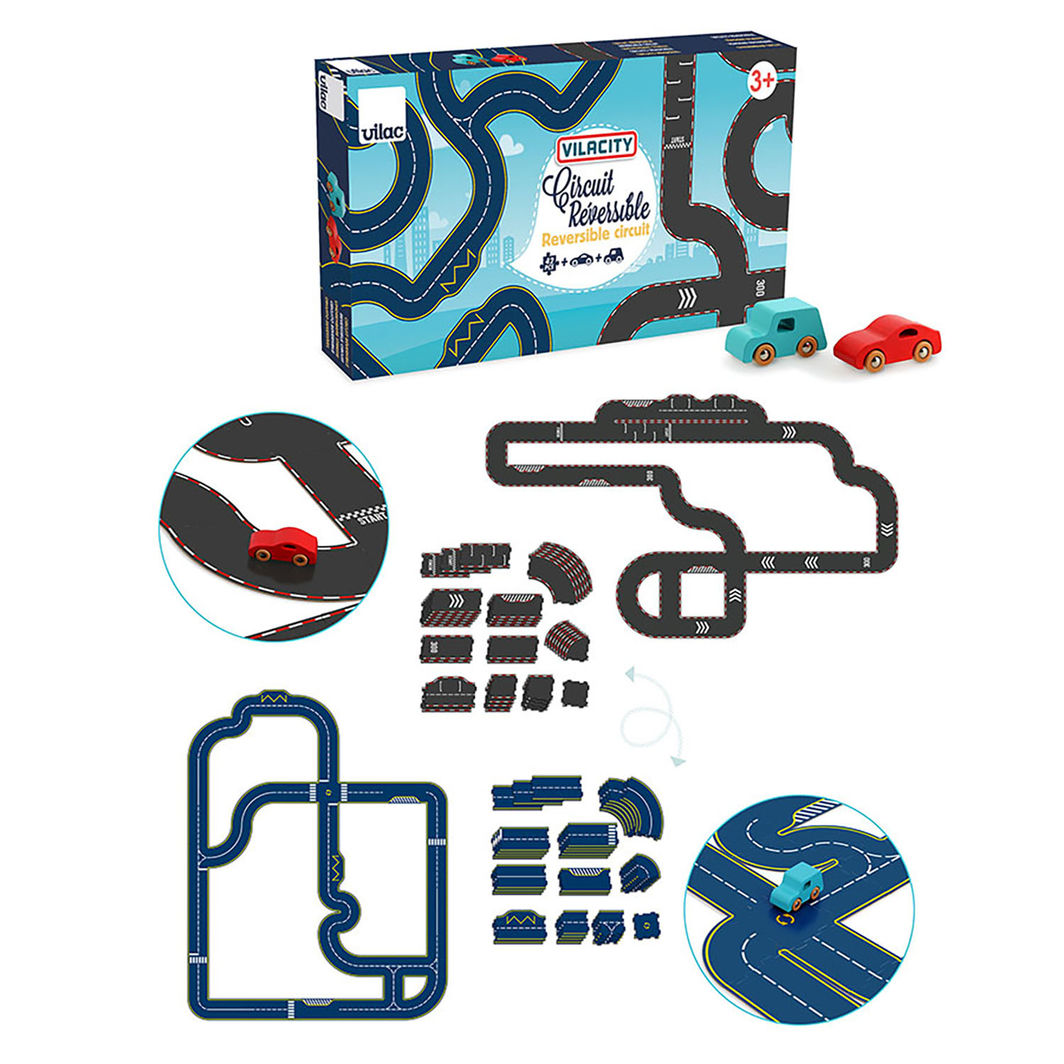 Vilac Vilacity vendbar racerbane, 42 dele