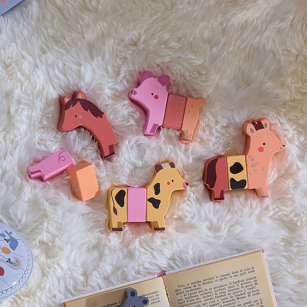 Vilac Magnetiske dyr, 12 dele