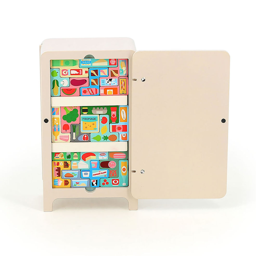 Vilac Magnetleg for en person, Logikspil m 21 brikker - Køleskab