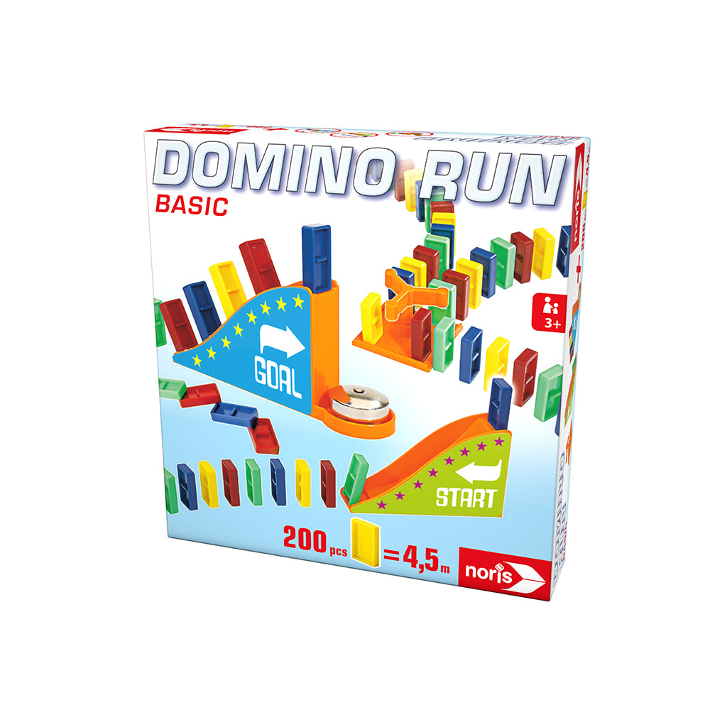 noris 606065646 – Domino Run Basic – Lot de 200 Pierres et Une Rampe noris 606065646 – Domino Run Basic – Lot de 200 Pierres et Une Rampe