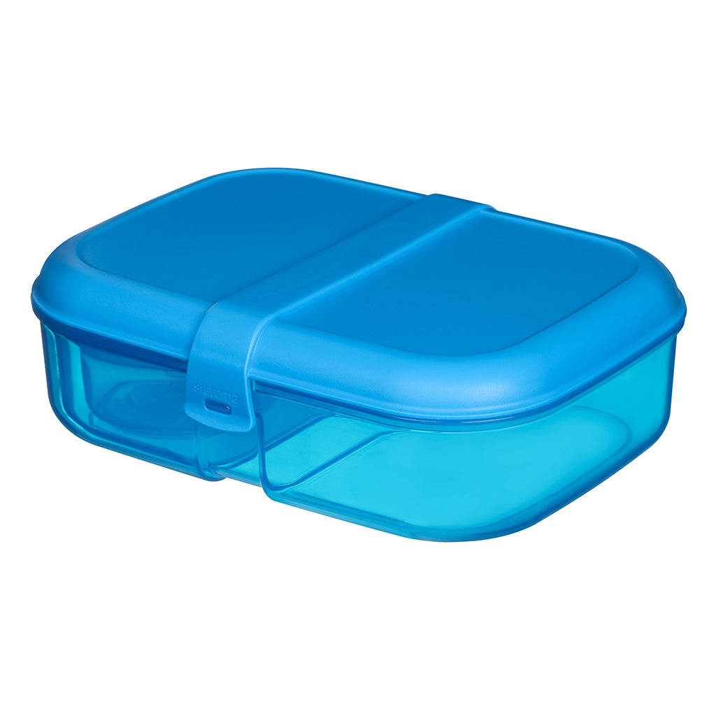 Sistema Ribbon lunch madkasse med aftageligt rum, 1.1L - Blue