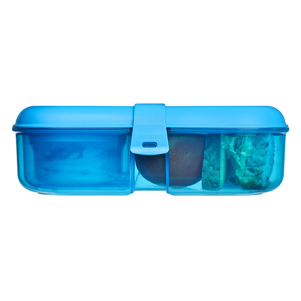 Sistema Ribbon lunch madkasse med aftageligt rum, 1.1L - Blue