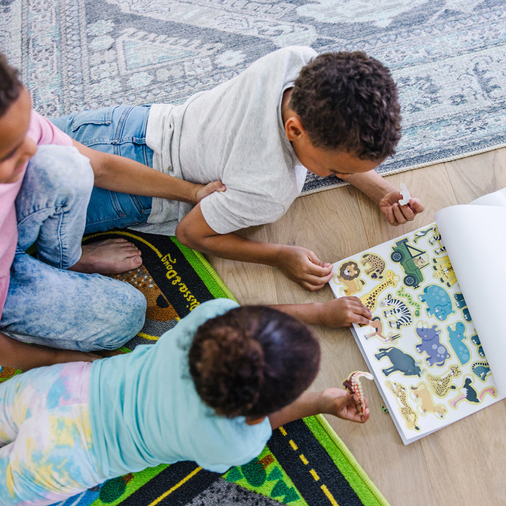 Skumklistermærker, genanvendelige - min habitat