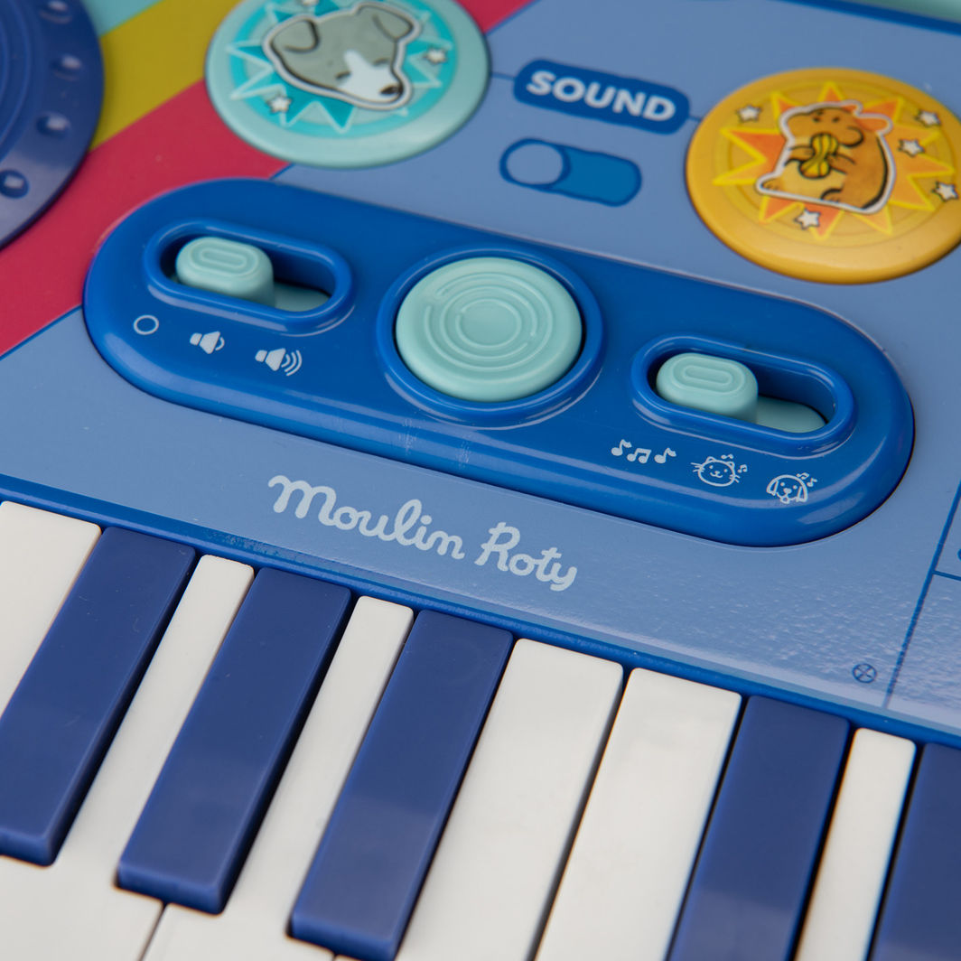 Moulin Roty elektrisk keyboard - Puce & Pilou