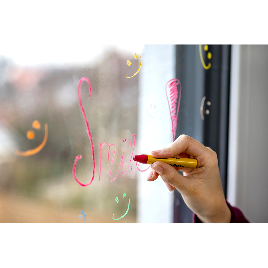 Faber-Castell Vinduesfarver/whiteboard, EFA voks farver - 12 stk