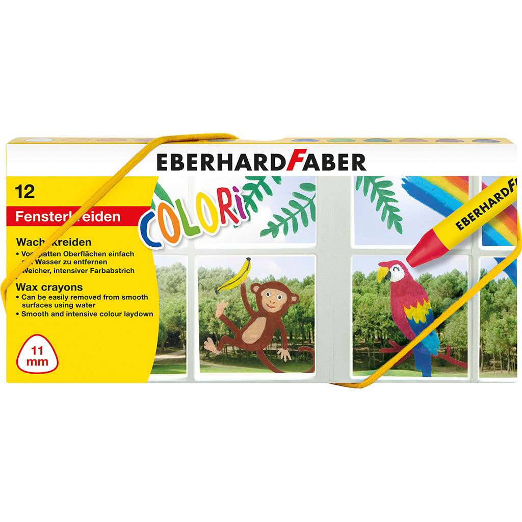 Faber-Castell Vinduesfarver/whiteboard, EFA voks farver - 12 stk