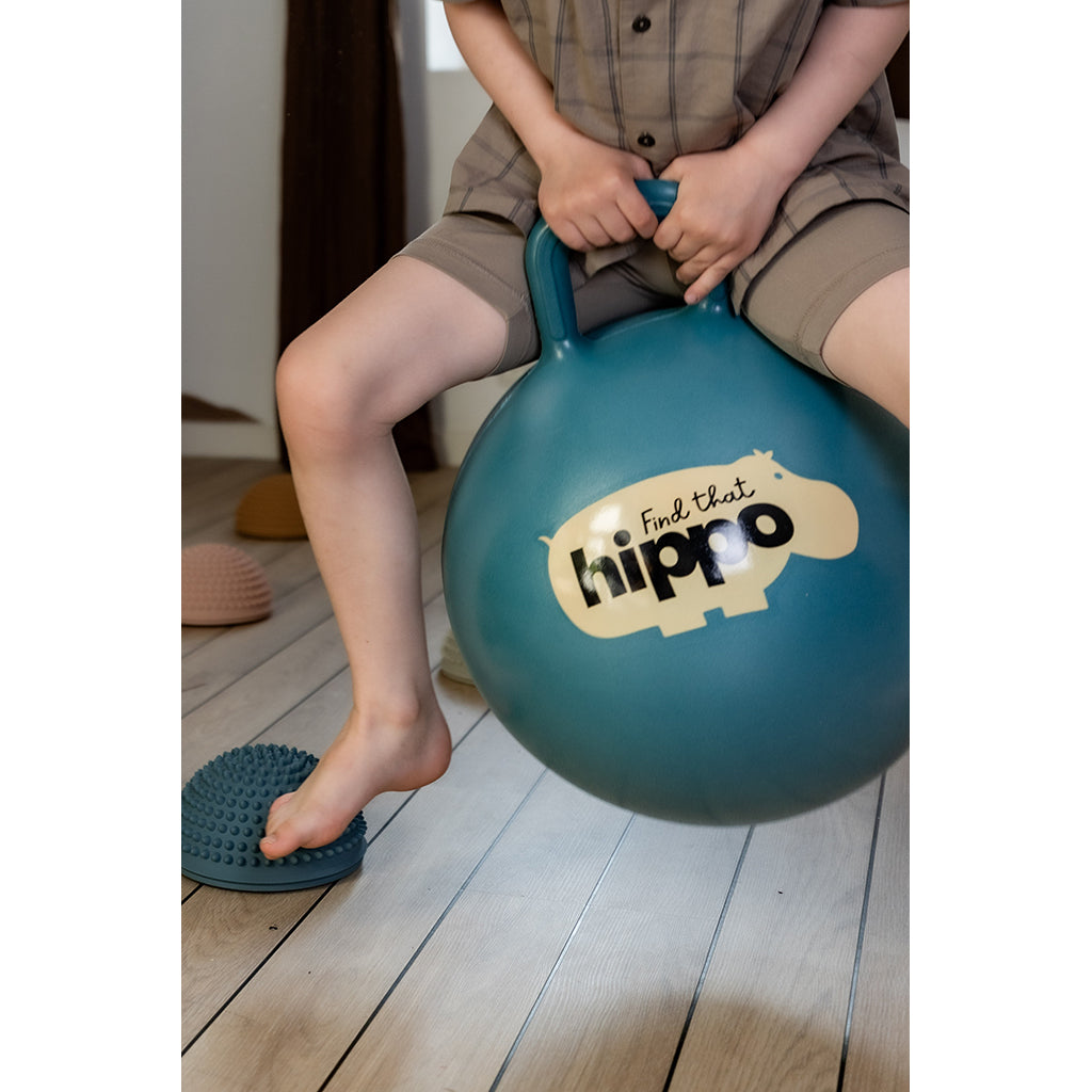 Find that Hippo, hoppebold - Dark Cyan