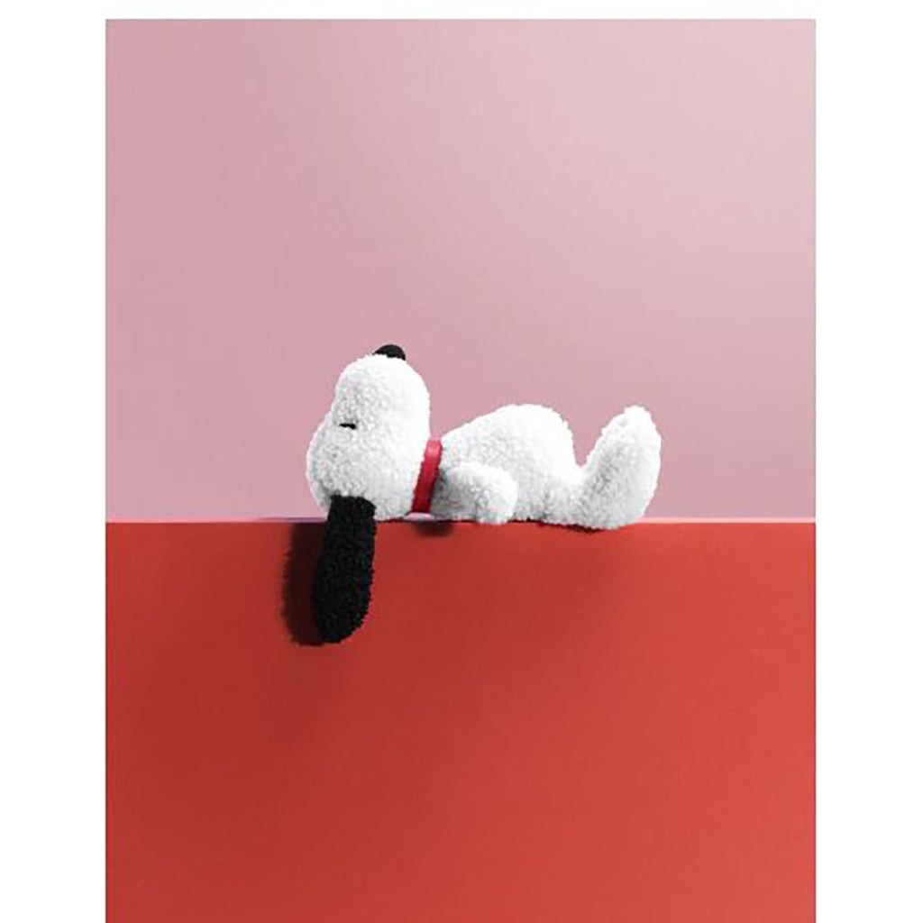 Snoopy bamse, ECO tiny Teddy cream, 17 cm - Nuser bamse i gaveæske