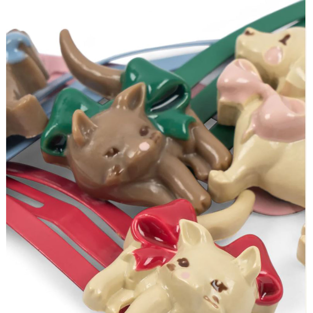 Konges Sløjd Hårspænder, 4 pak- Cats and Dogs
