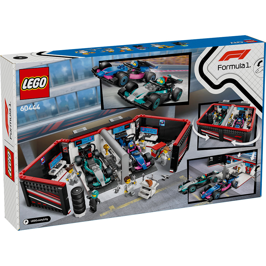 LEGO® City Project Alicia 2025, F1®-garage: Mercedes-AMG og Alpine-biler