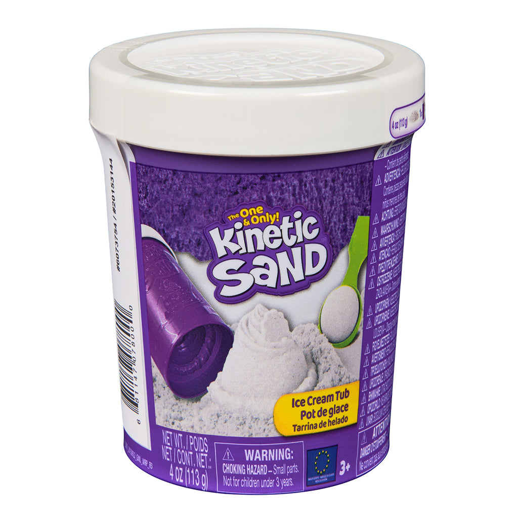 Kinetic Sand, Ice cream tub, 113 g - 3 ass. farver