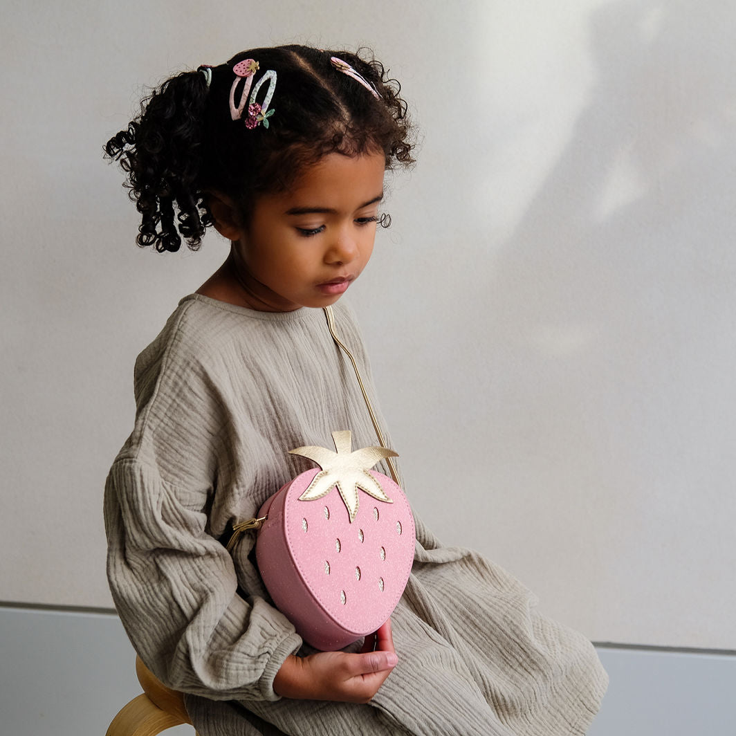 Mimi & Lula skuldertaske, Mini Strawberry Spring on the Farm