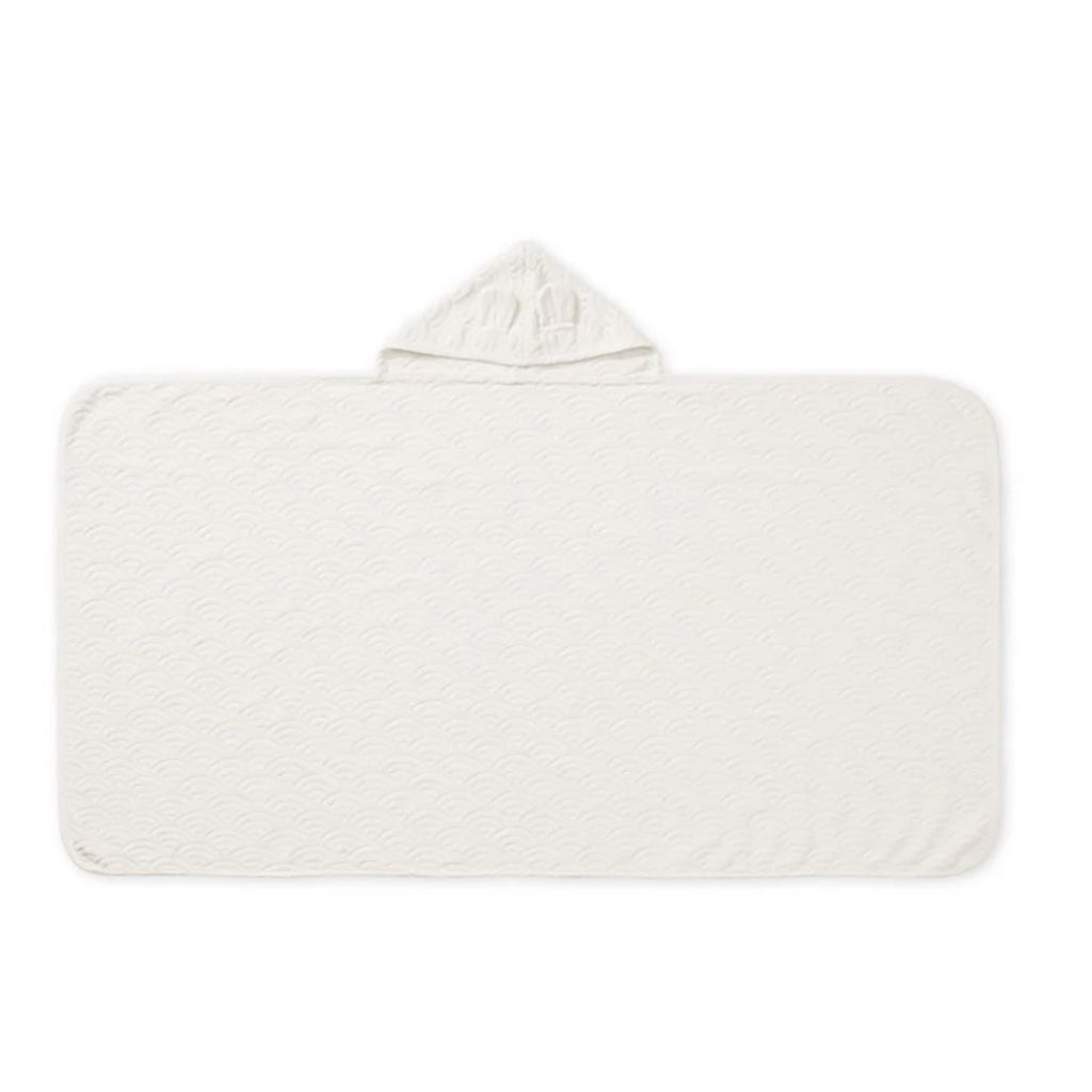 Cam Cam juniorhåndklæde m. hætte og øre, Off-white