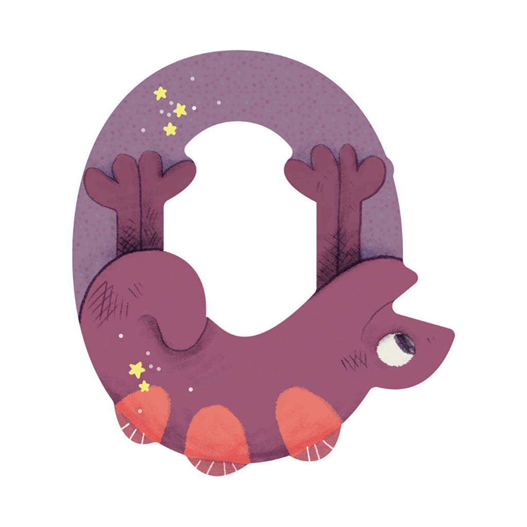 Moulin Roty bogstaver i træ, minus Æ, Ø og Å