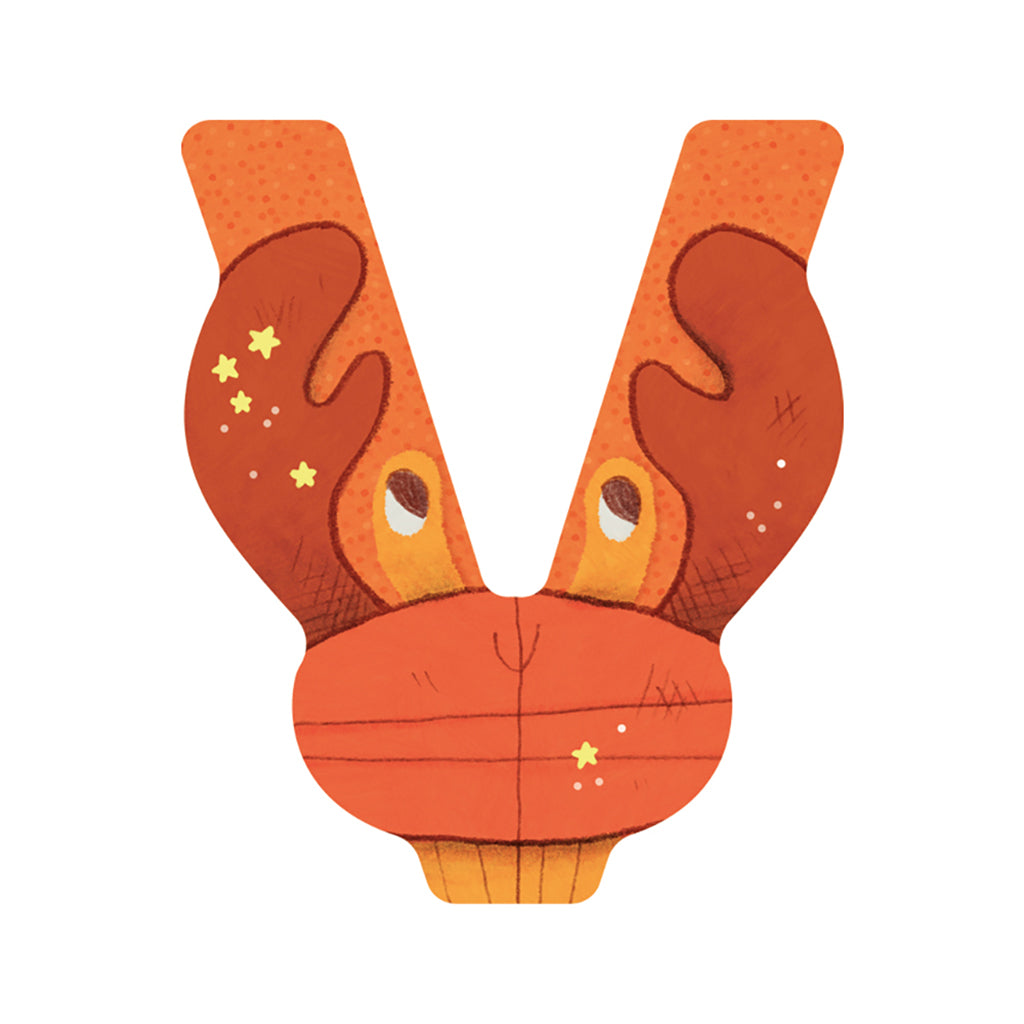 Moulin Roty bogstaver i træ, minus Æ, Ø og Å