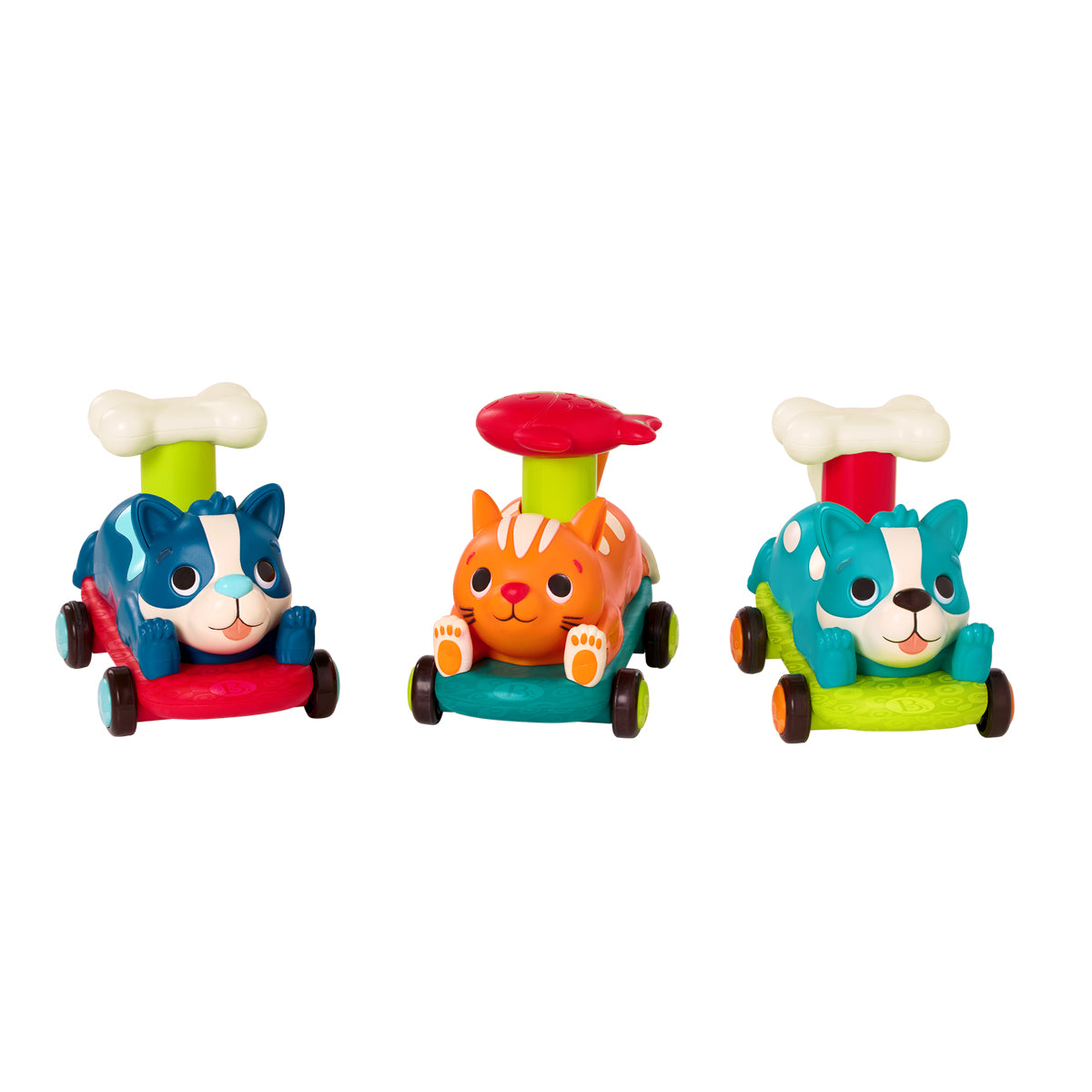 B Toys dyrebiler, Push & Go, ass. varianter - pris er for 1 stk