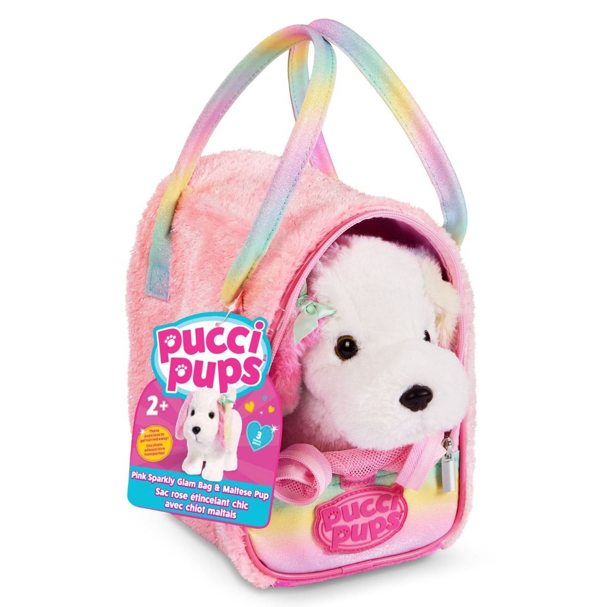 Pucci Pups Malteser hundehvalp i taske