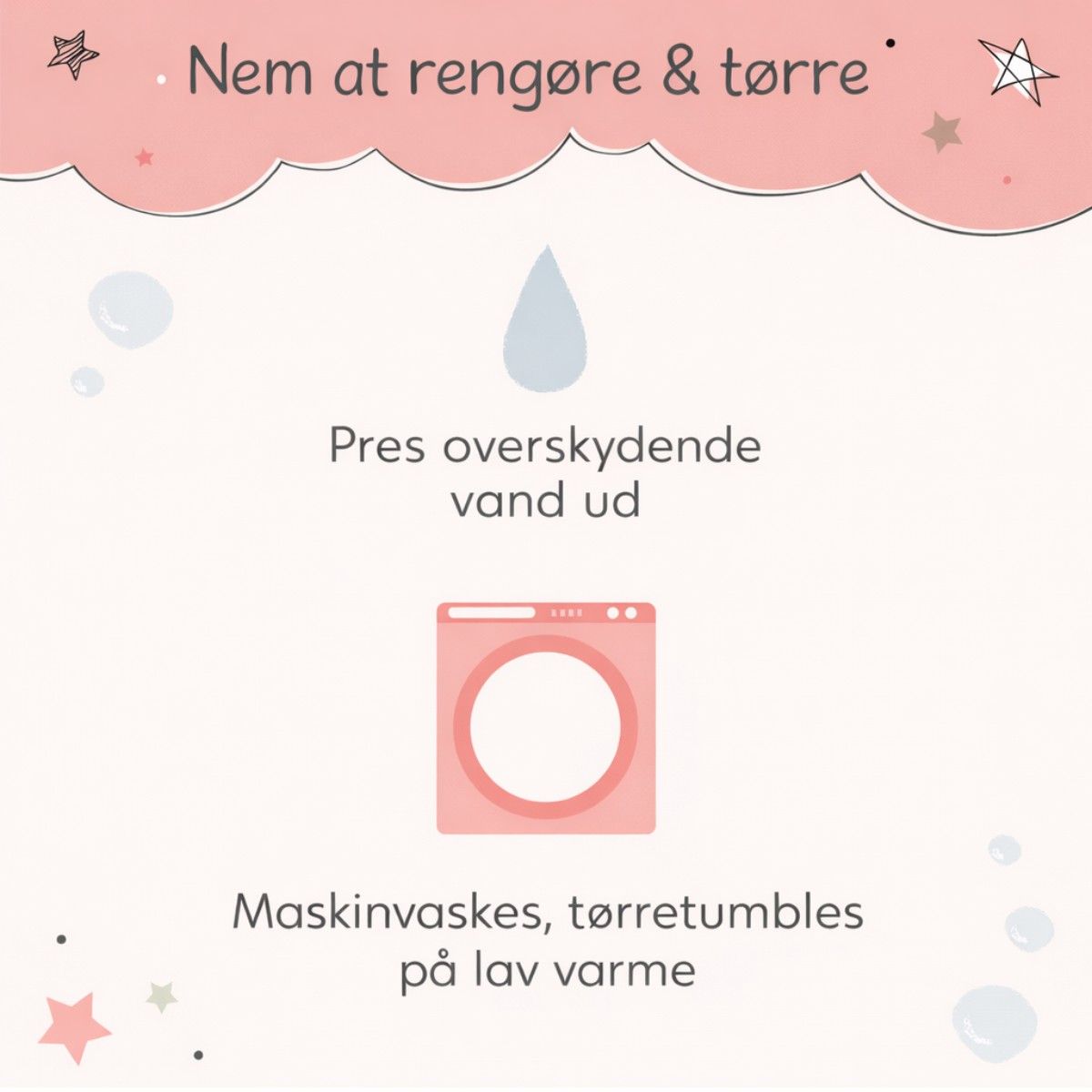 LullaBaby Badedukke, Dreng - Lyst hår