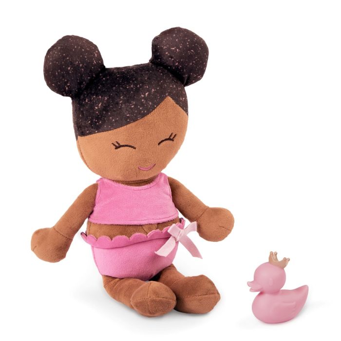 LullaBaby Badedukke, Pige - Sort hår