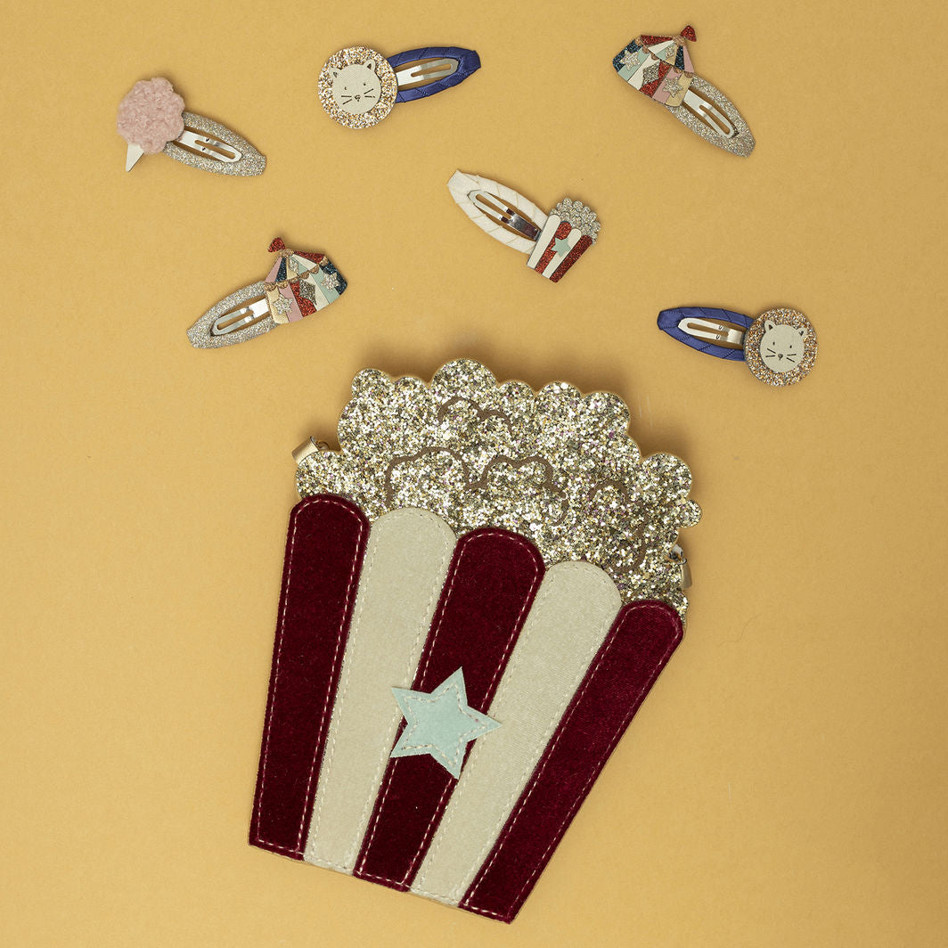 Mimi & Lula - 4 Hårspænder - Lion Circus