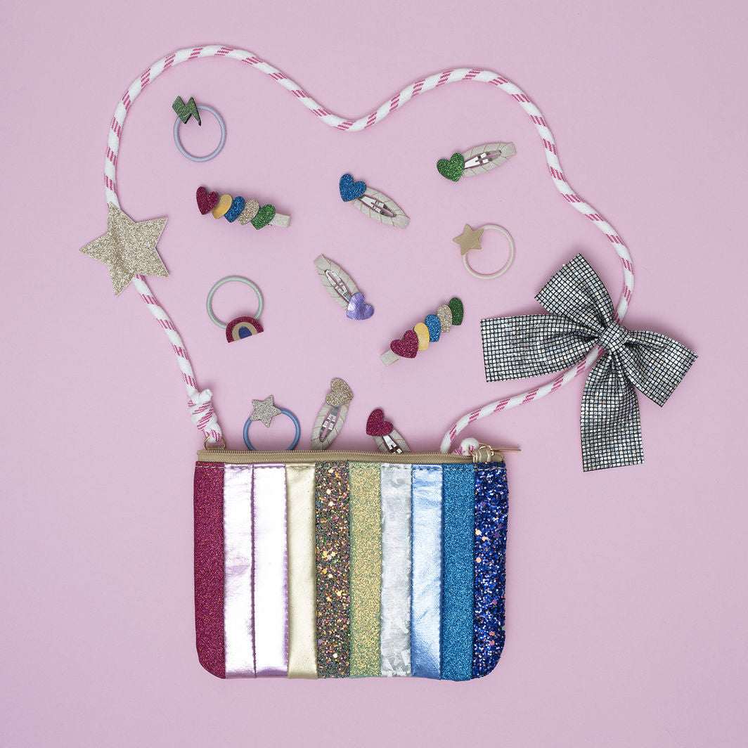 Mimi & Lula - 8 Hårelastikker - Mini Rainbow Dancing Queen