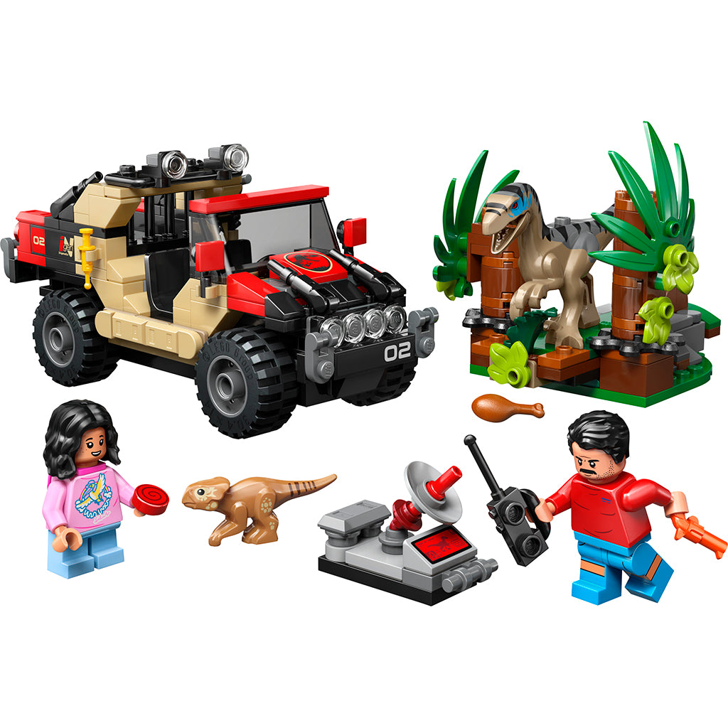 LEGO® Jurassic World™, Offroad-flugt fra raptor