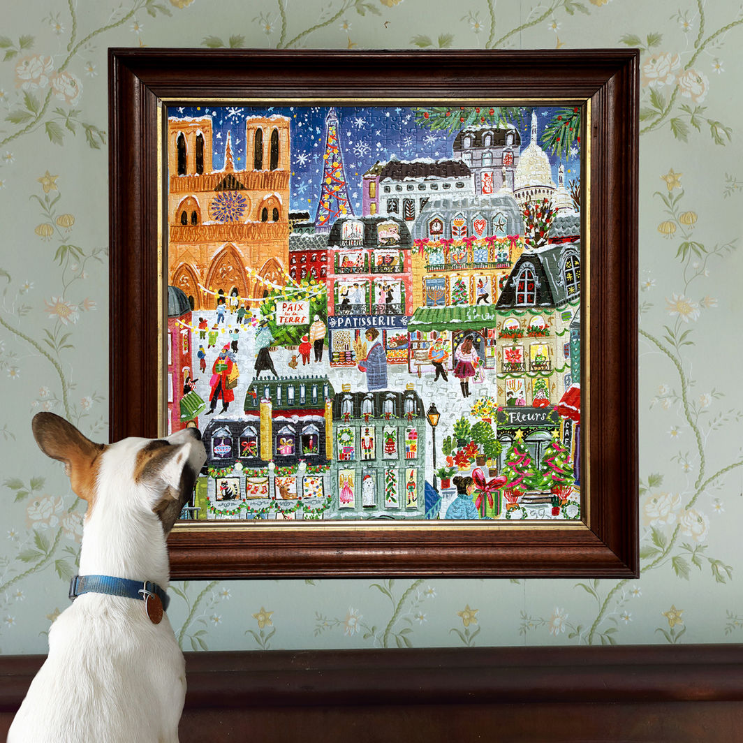 eeBoo Puslespil 1000 brikker, Paris Christmas