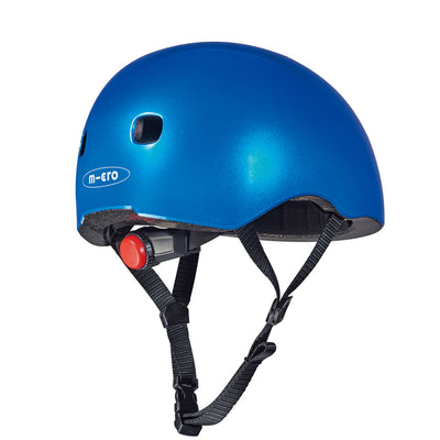 Micro Hjelm, Dark Blue Metallic - Str. M (5-8 år)