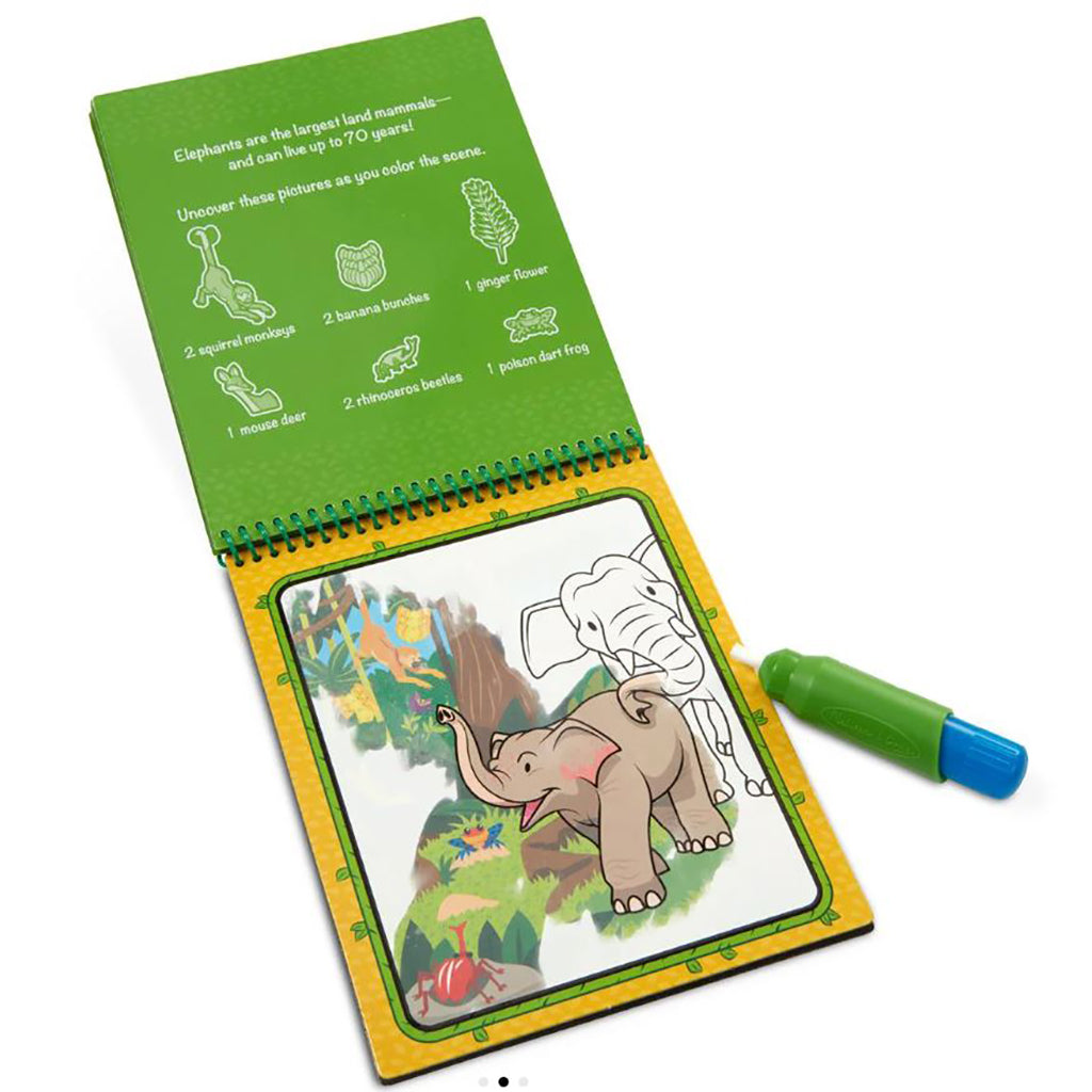 Melissa & Doug Wow! Activity pad, Stempel-selv klistermærker - Jungle