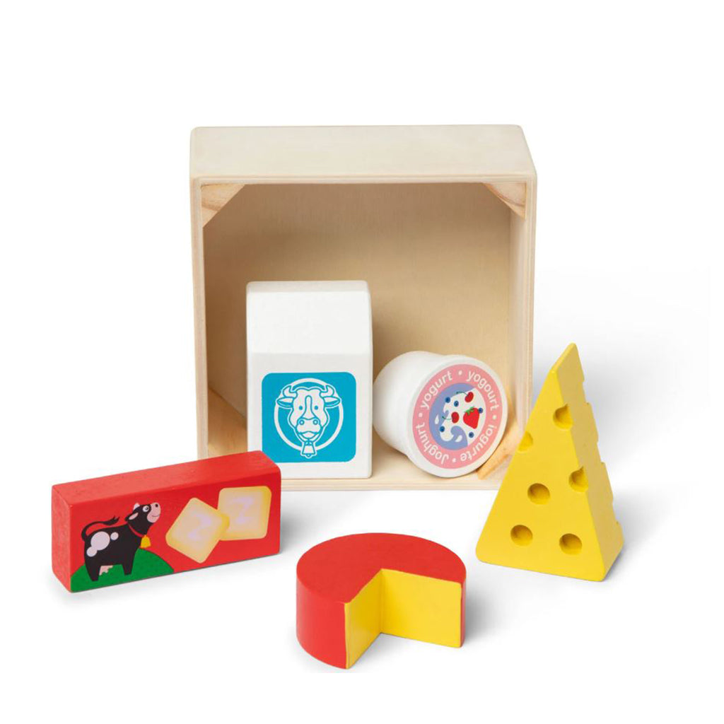 Melissa & Doug Legemad i træ, Mejeriprodukter