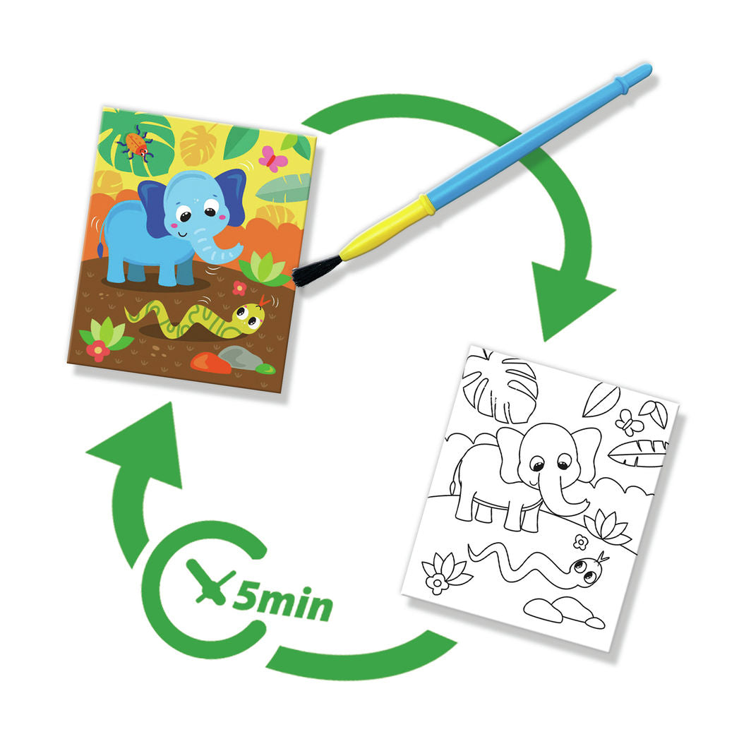 SES Creative, Farv med vand - Safari malebog