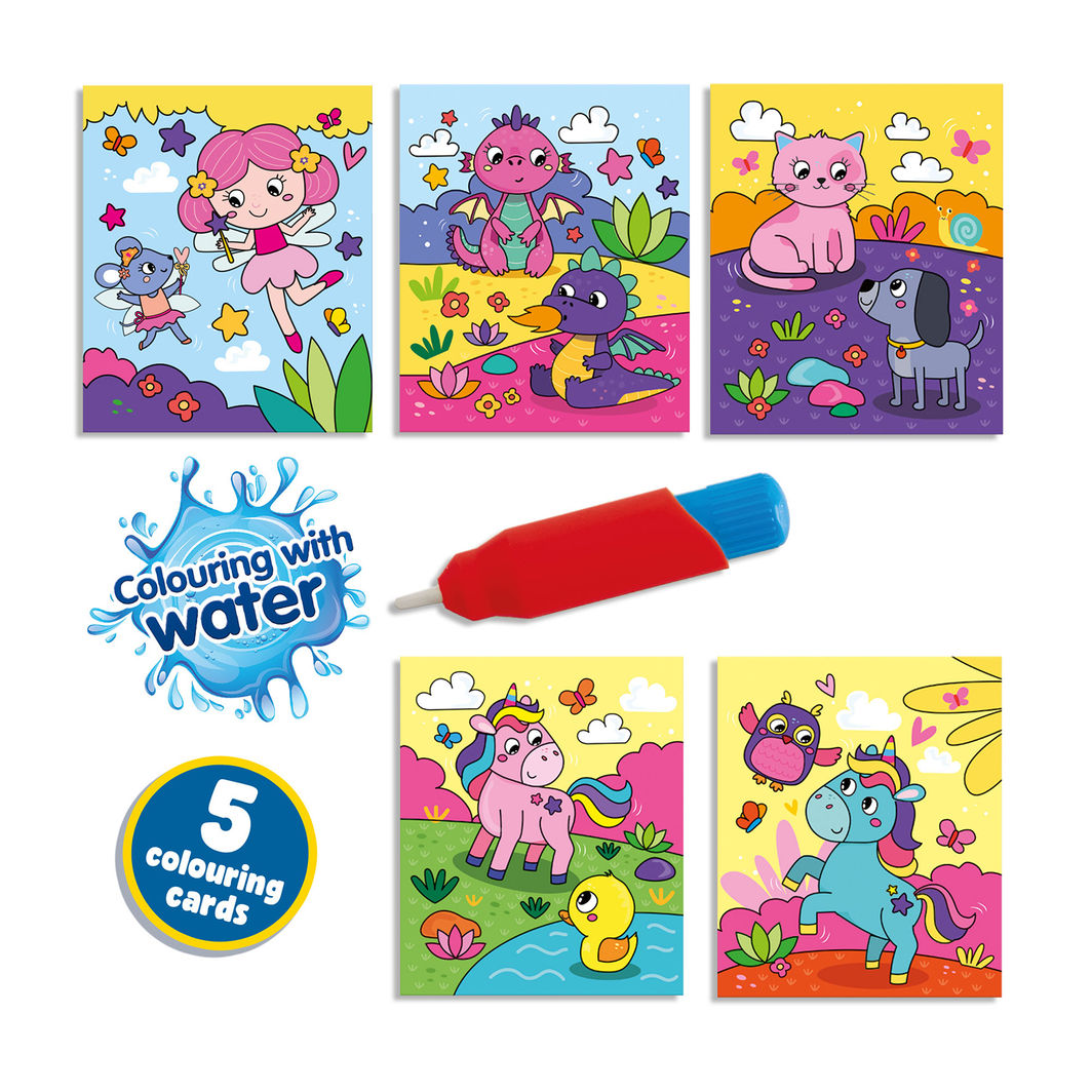 SES Creative, Farv med vand - Fantasi malebog