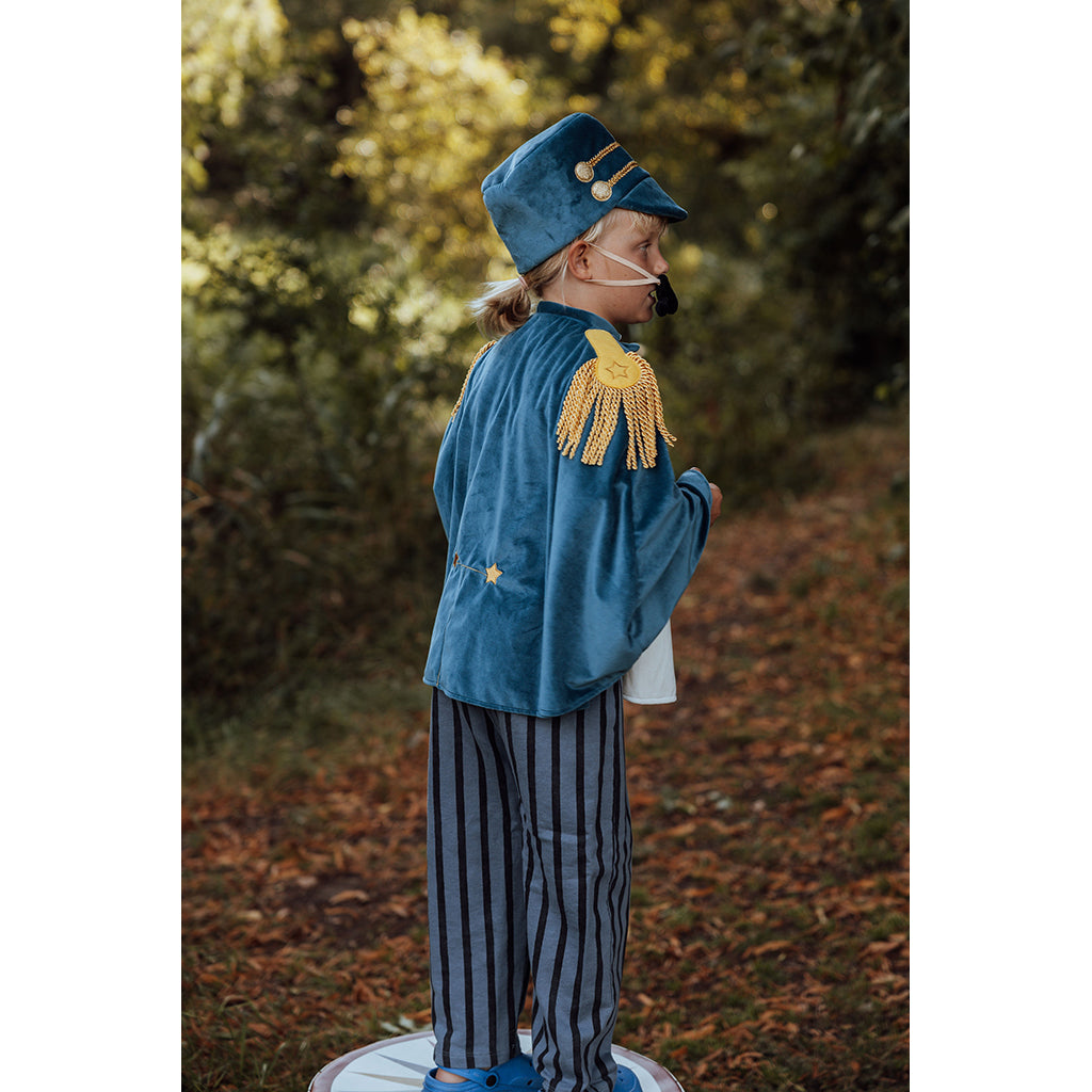 By Astrup Vintage Circus cirkusdirektørkappe, blå