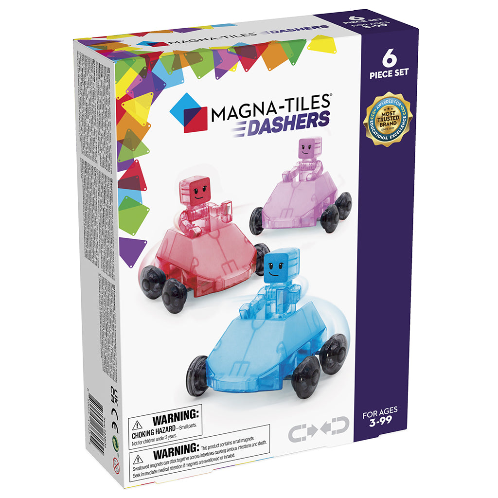 Magna-Tiles Dashers, Magnetisk byggesæt m. 6 dele