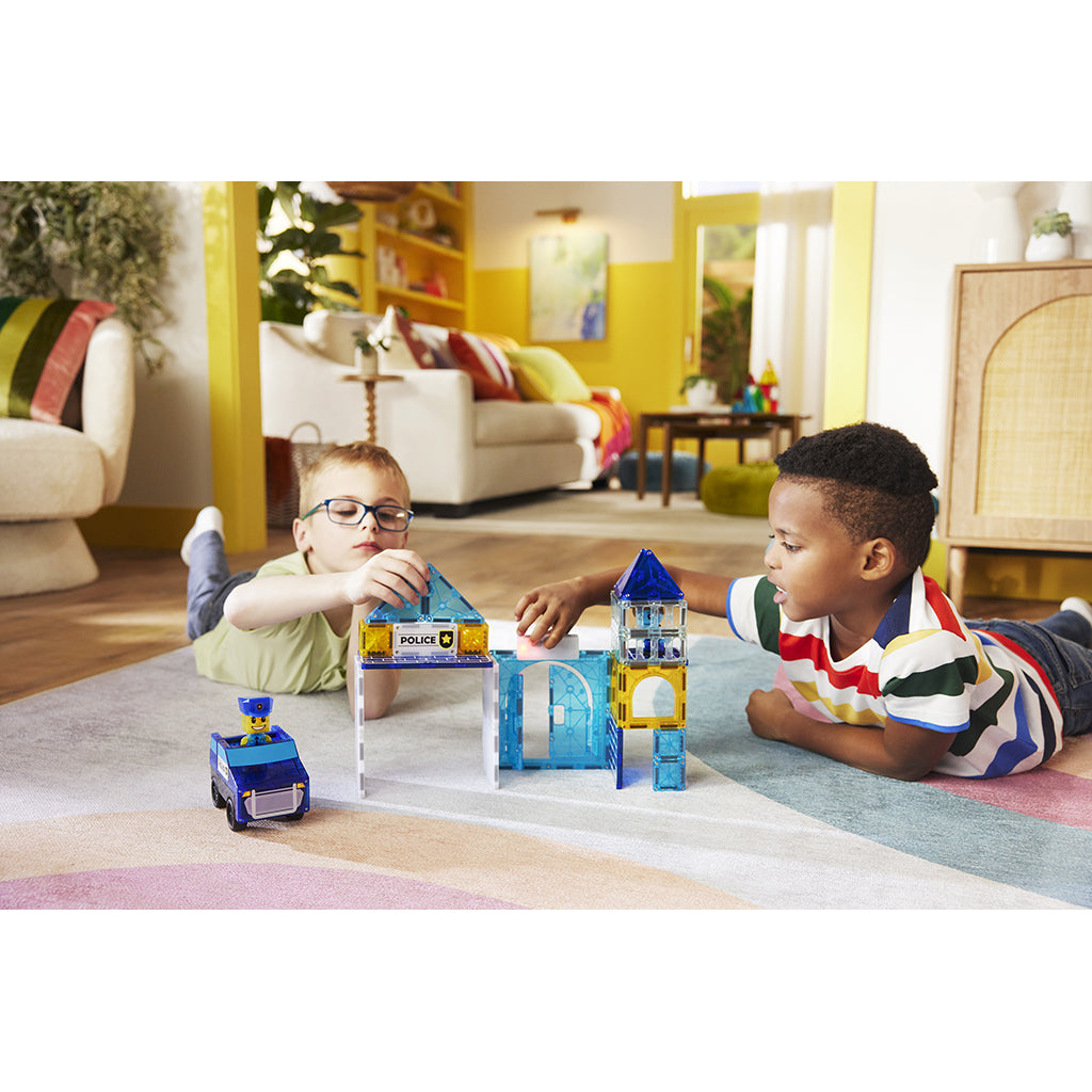 Magna-Tiles Magnetisk byggesæt, Politistation 36 dele