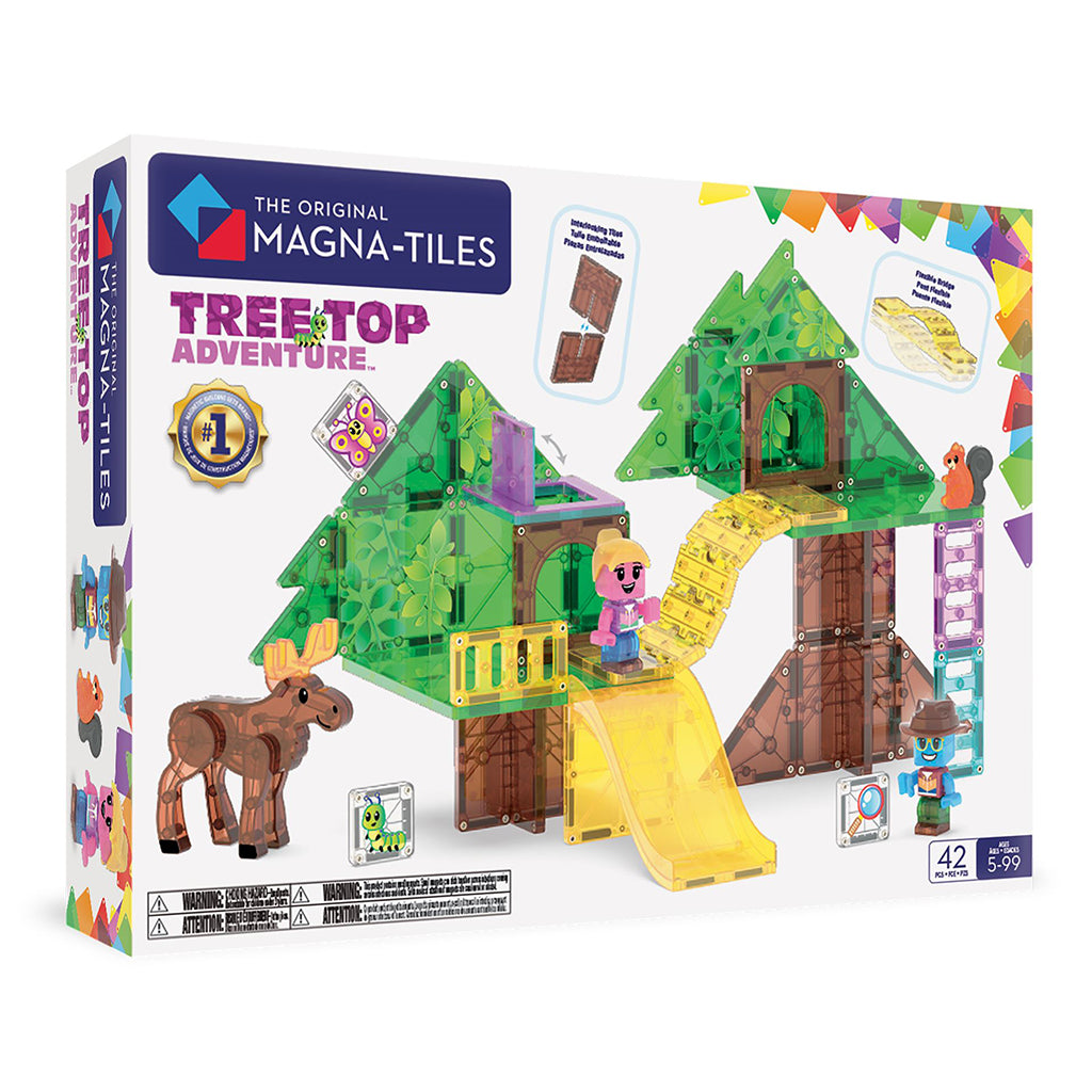 Magna-Tiles magnetisk byggesæt, Tree Top Adventure m 42 dele