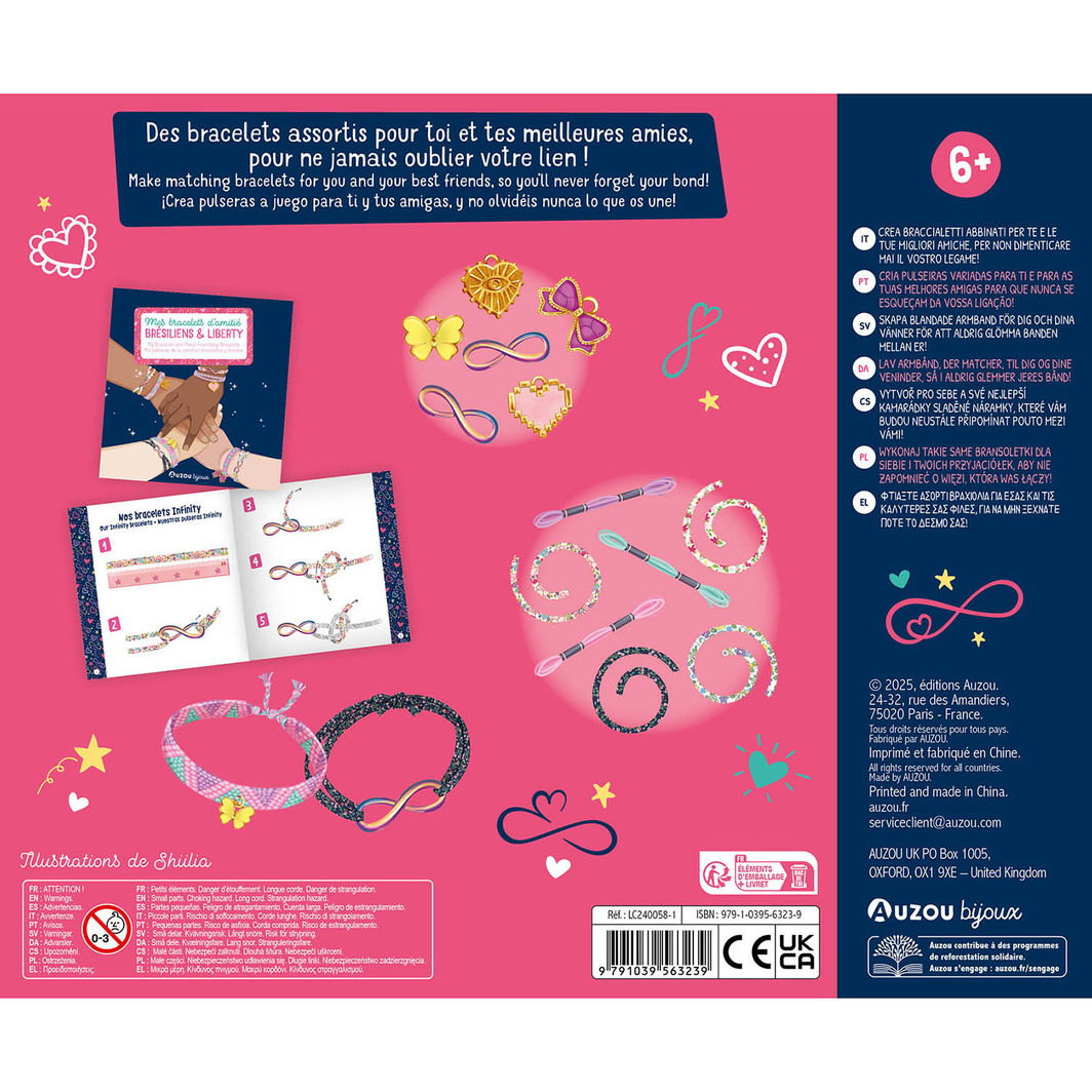 Auzou Jewellery Factory,Brasilianske og venskabsarmbånd - Stort sæt