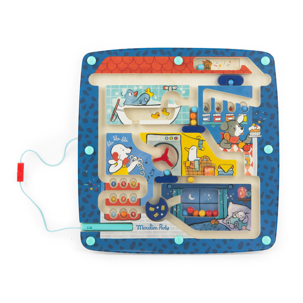 Moulin Roty Magnetisk labyrint, Puce & Pilou