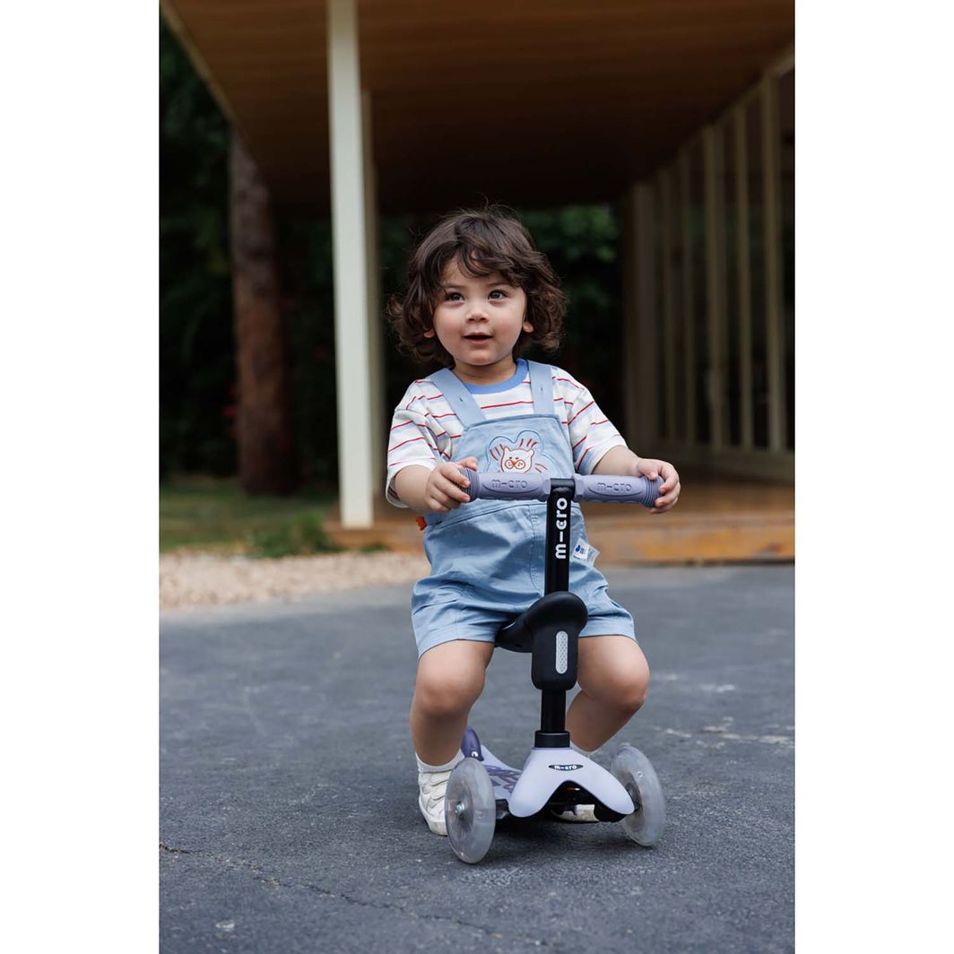 Micro løbehjul, Mini Deluxe LED, Rock & Go - Dusty Rose