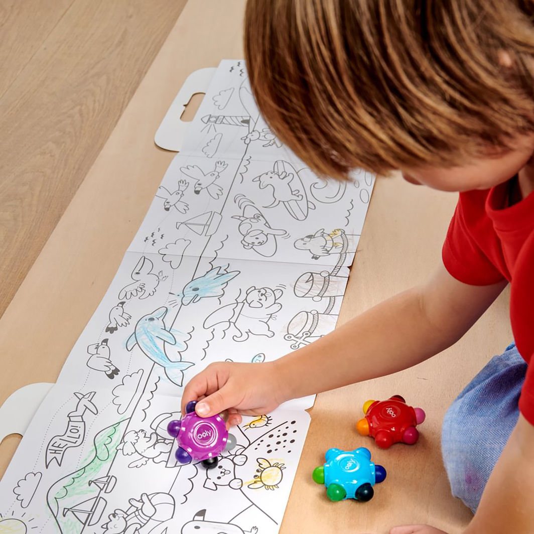 Ooly Farvekridt 3x6 farver - Easy Grip Colour Burst