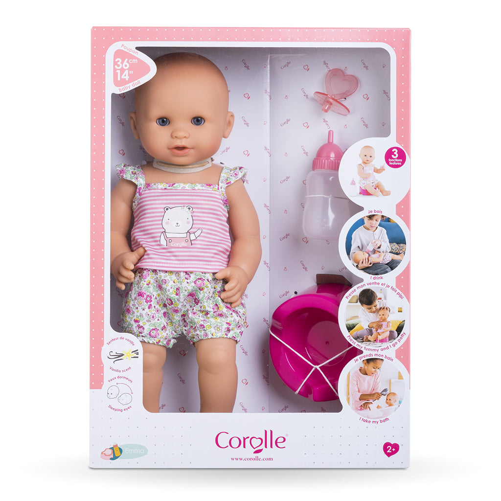 Corolle babydukke Mon Grand 36 cm, Emma - badedukke der kan drikke og tisse